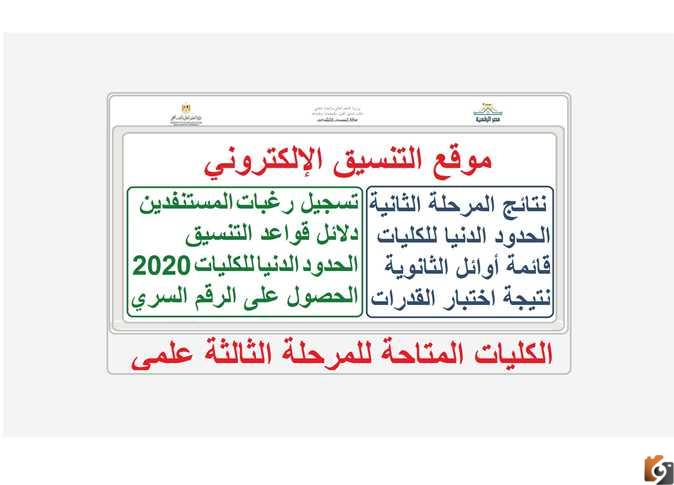 كيفية وخطوات تسجيل الرغبات ورابط التنسيق لكليات المرحلة الثالثة