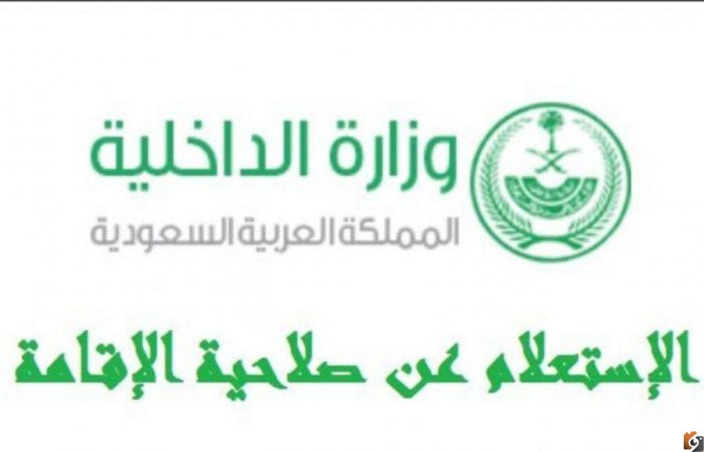 الاستعلام عن صلاحية الاقامة