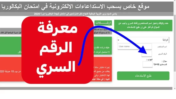 ما هو رقم شهادة البكالوريا؟