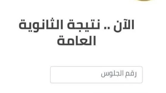 الآن نتيجة الثانوية العامة عبر موقع وزارة التربية والتعليم الرسمي