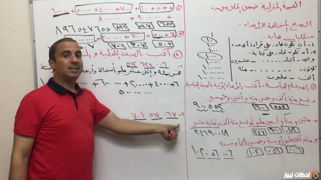 اي مما يلي يمثل الصيغه اللفظيه للعدد