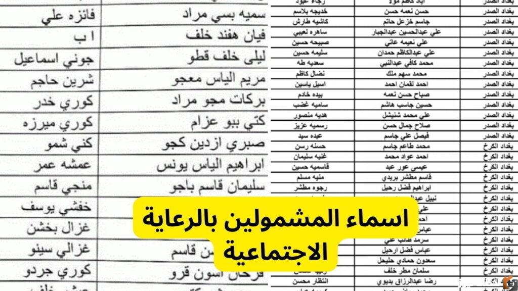 من هم المشمولين بالرعاية الاجتماعية