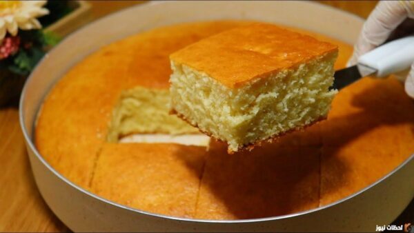 طريقة عمل كيكة اسفنجية هشة وطرية بدون فراغ في الخلاط