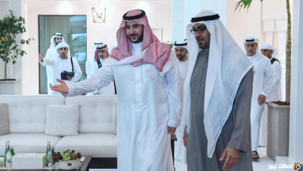 لقاء وزير الدفاع السعودي ومحمد بن زايد ولي العهد في الإمارات