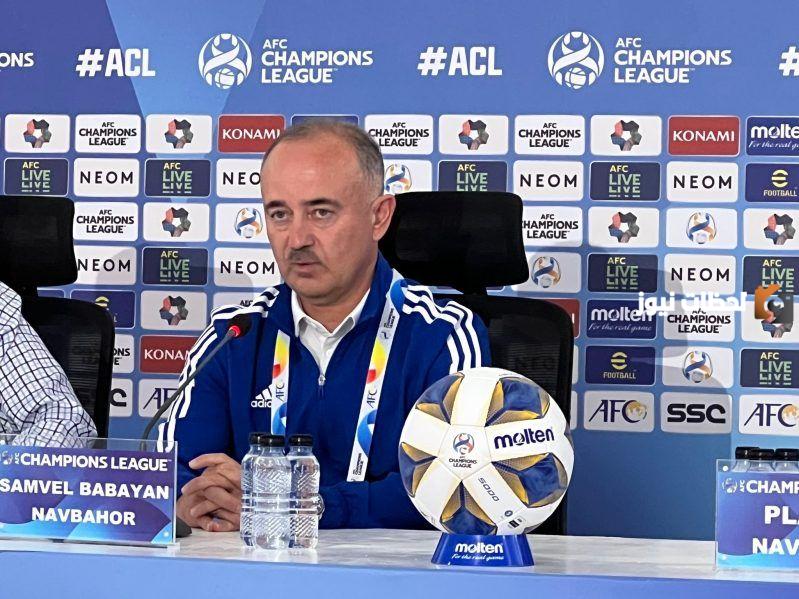 تصريحات نارية.. مدرب نافباخور يتوعد الهلال