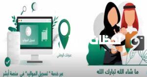 طريقة تسجيل المواليد في حساب أبشر