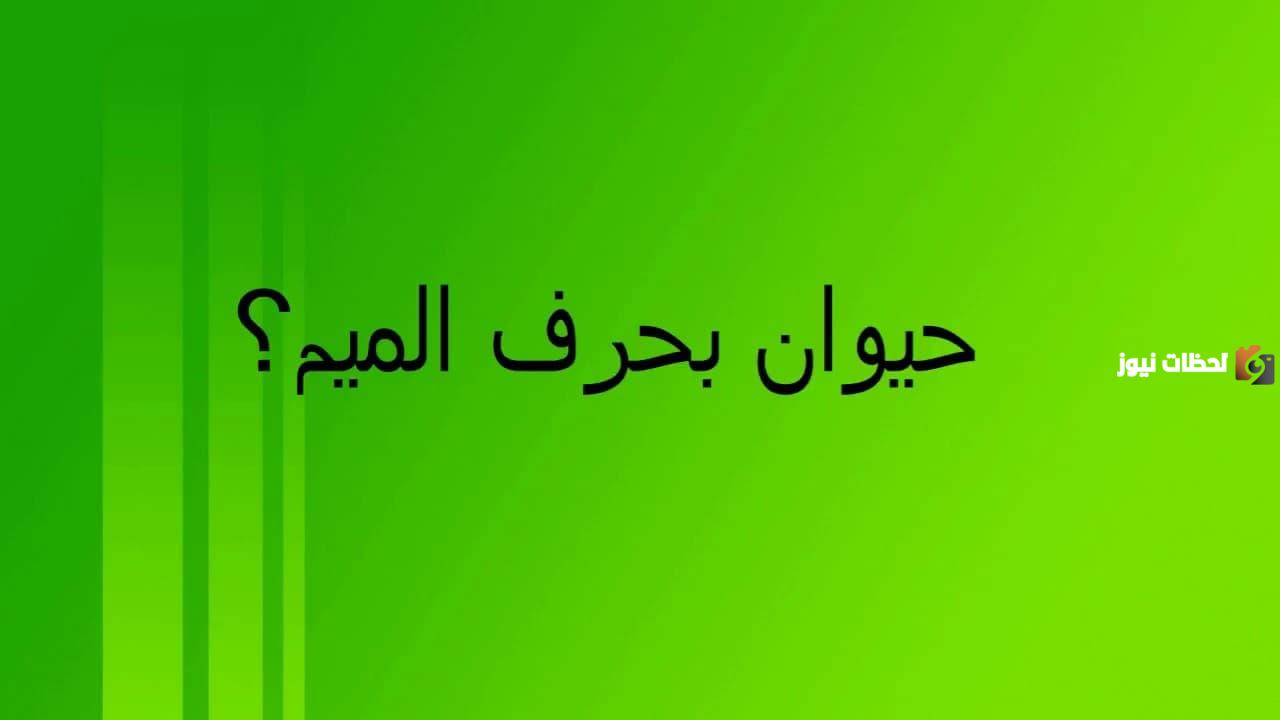 اسم حيوان بحرف الميم