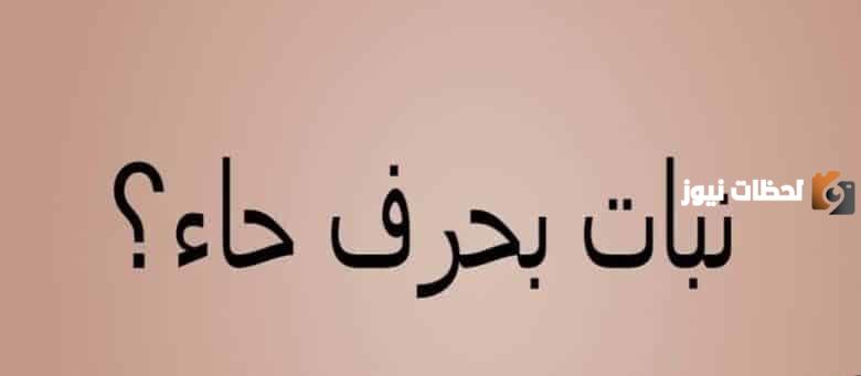 اسم نبات بحرف الحاء