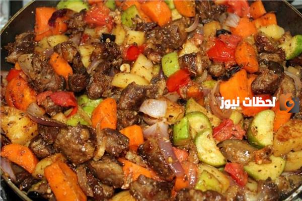 طريقة عمل تورلي الخضار بالفراخ