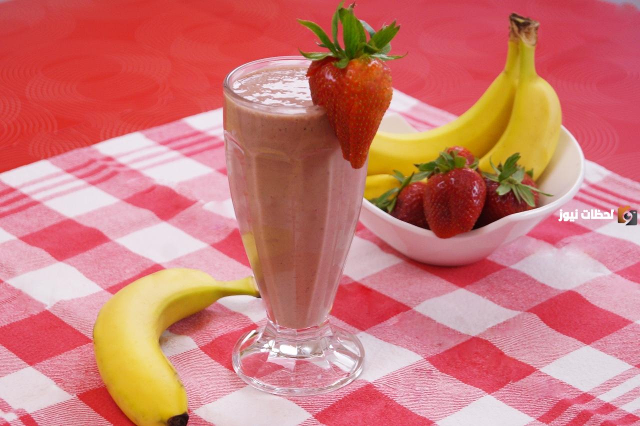 فوائد الموز والفراولة