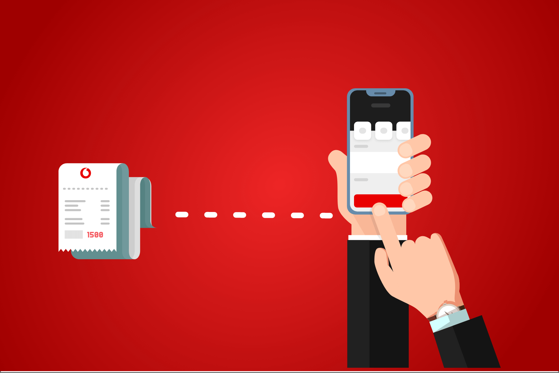 كود تحويل فودافون كاش