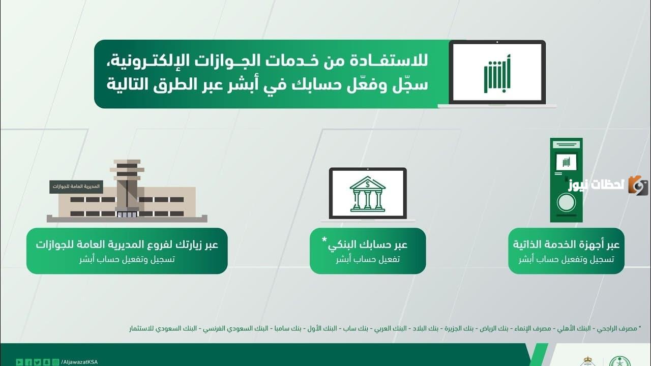 كيف افعل حسابي في أبشر؟