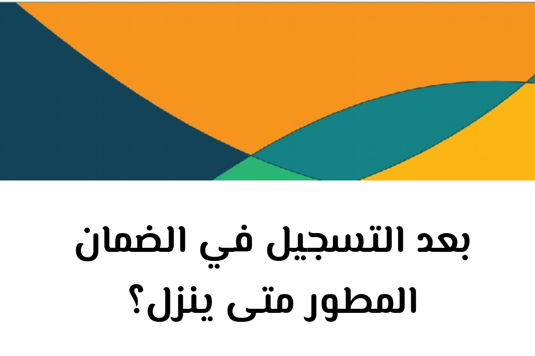 متى ينزل الضمان المطور بعد التسجيل