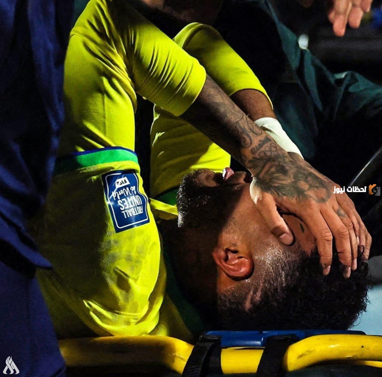 إصابة نيمار بقطع في الرباط الصليبي