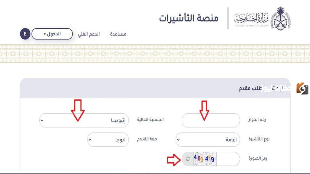 الاستعلام عن تأشيرة