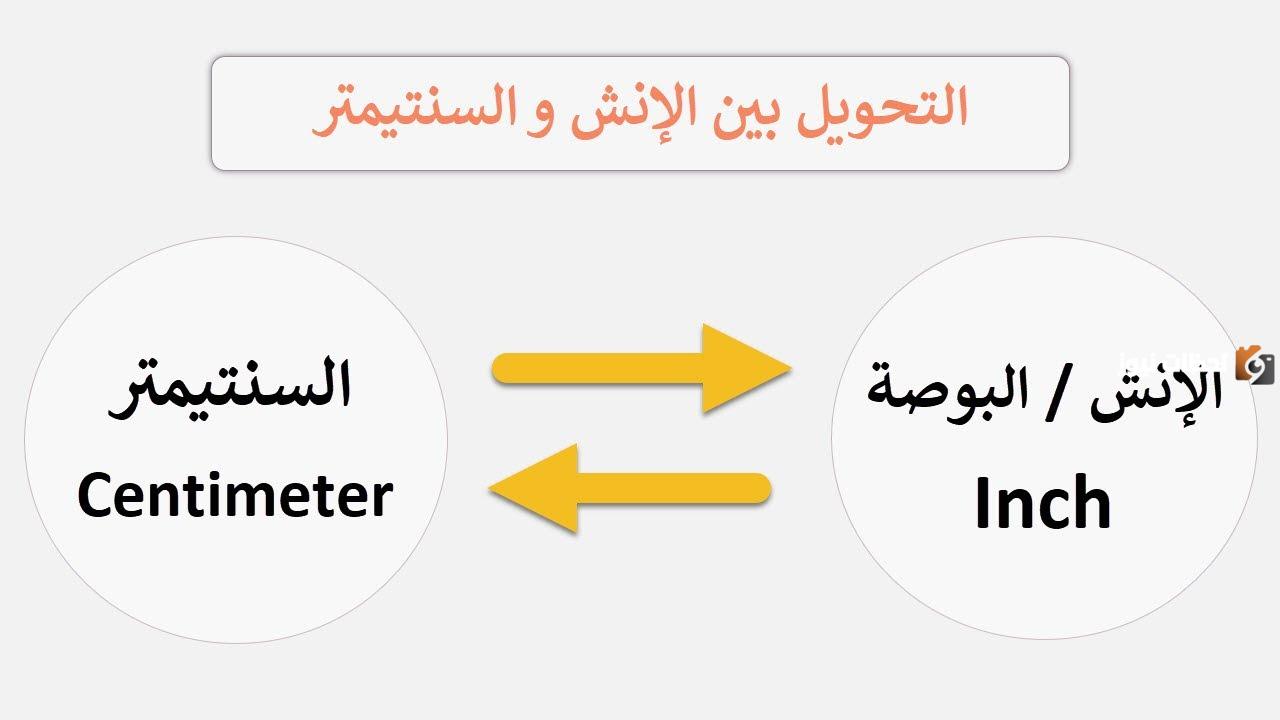 البوصة كم سانتي … طريقة التحويل من بوصة لسنتيميتر بالامثلة المحلولة
