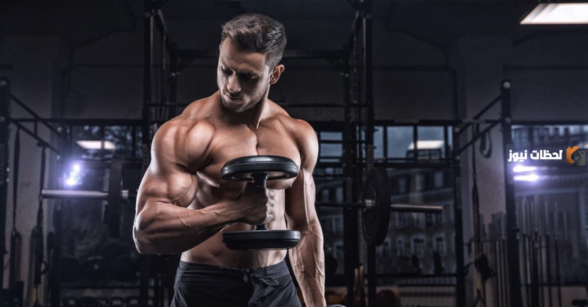 تمارين صدر وباي في الجيم للرجال