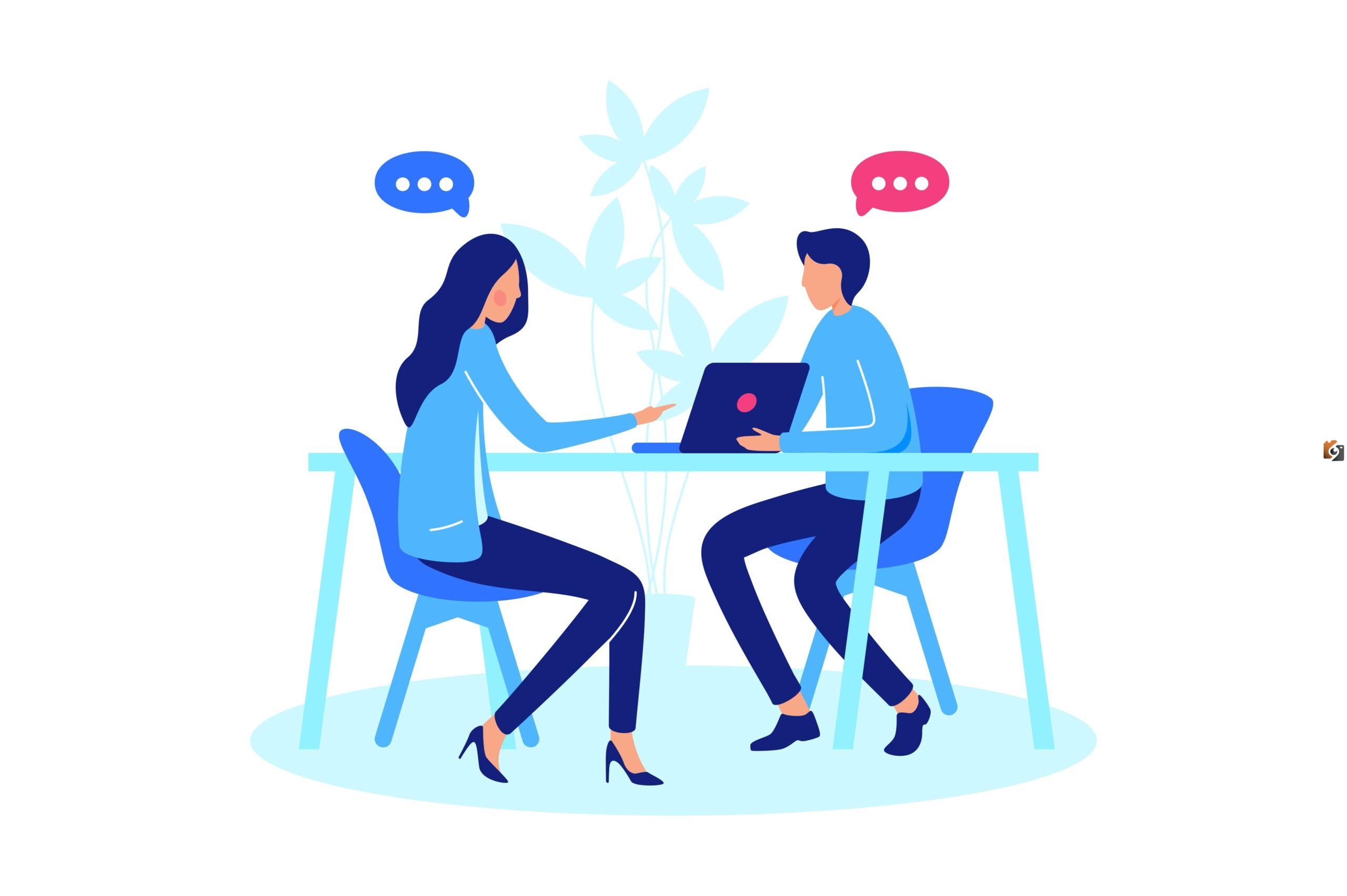 حوار بين شخصين قصير