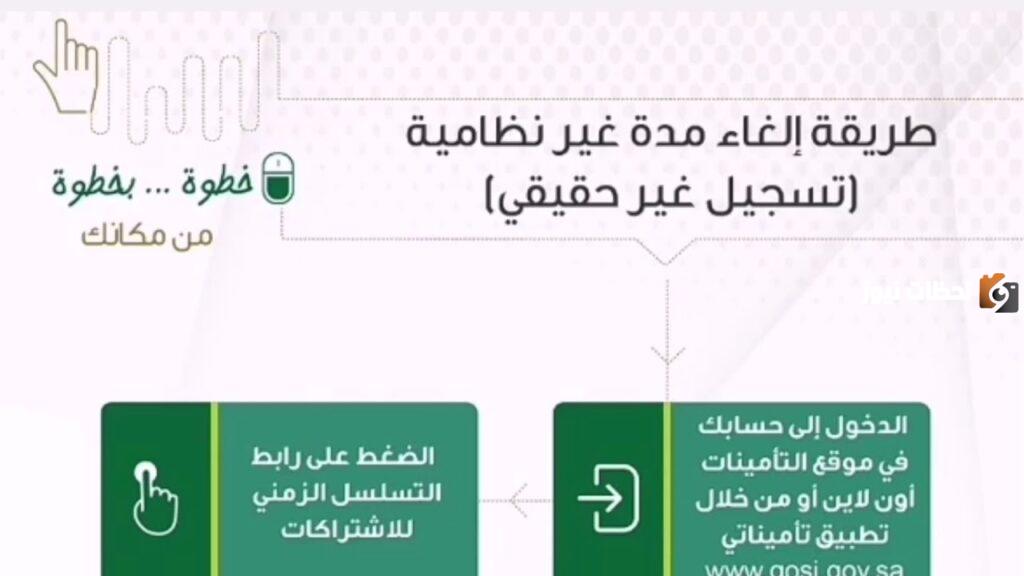 طريقة إلغاء مدة الاشتراك التأمينات الاجتماعية السعودية