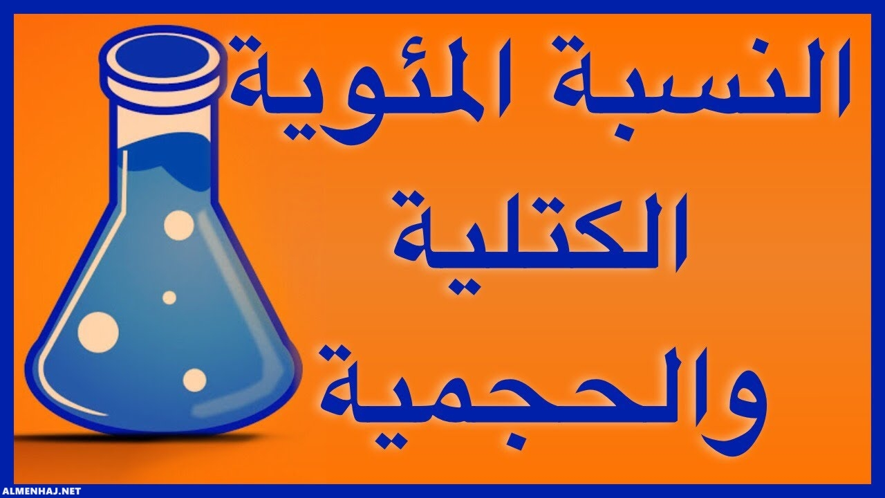 ماذا نعني أن النسبة المئوية الكتلية لمذاب في الماء هي 20%