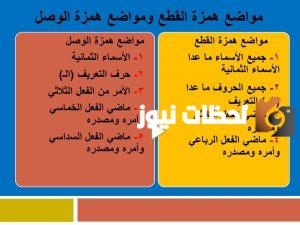 ما الفرق بين همزة الوصل وهمزة القطع