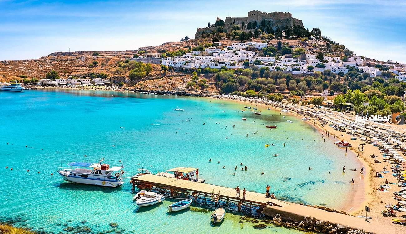 أين تقع جزيرة رودس في اليونان