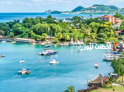 بكم فيزا العمل في سانت لوسيا