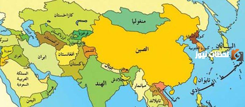 كم تبلغ مساحة قارة آسيا الوسطى؟