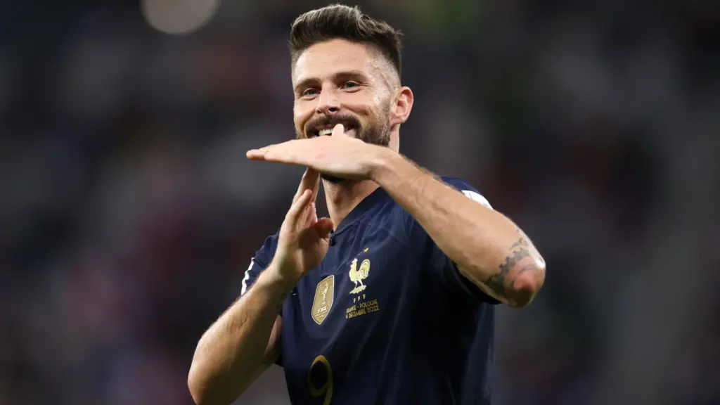 كم عدد اهداف اوليفيه جيرو لاعب فرنسا