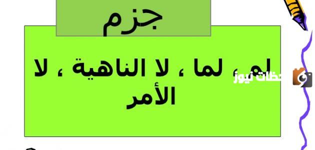 ما هي ادوات الجزم في اللغة العربية؟