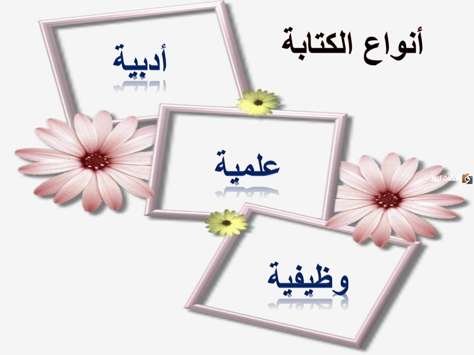 أنواع الكتابة الوظيفية كاملة بالشرخ