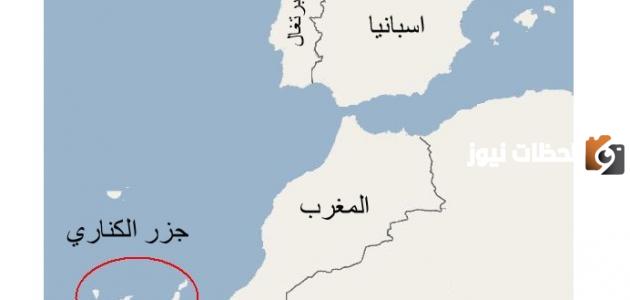 أين تقع جزر الكناري على الخريطة