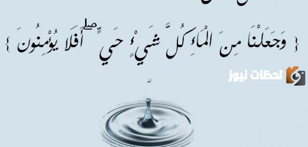 حكم عن الماء قصيرة ومميزة