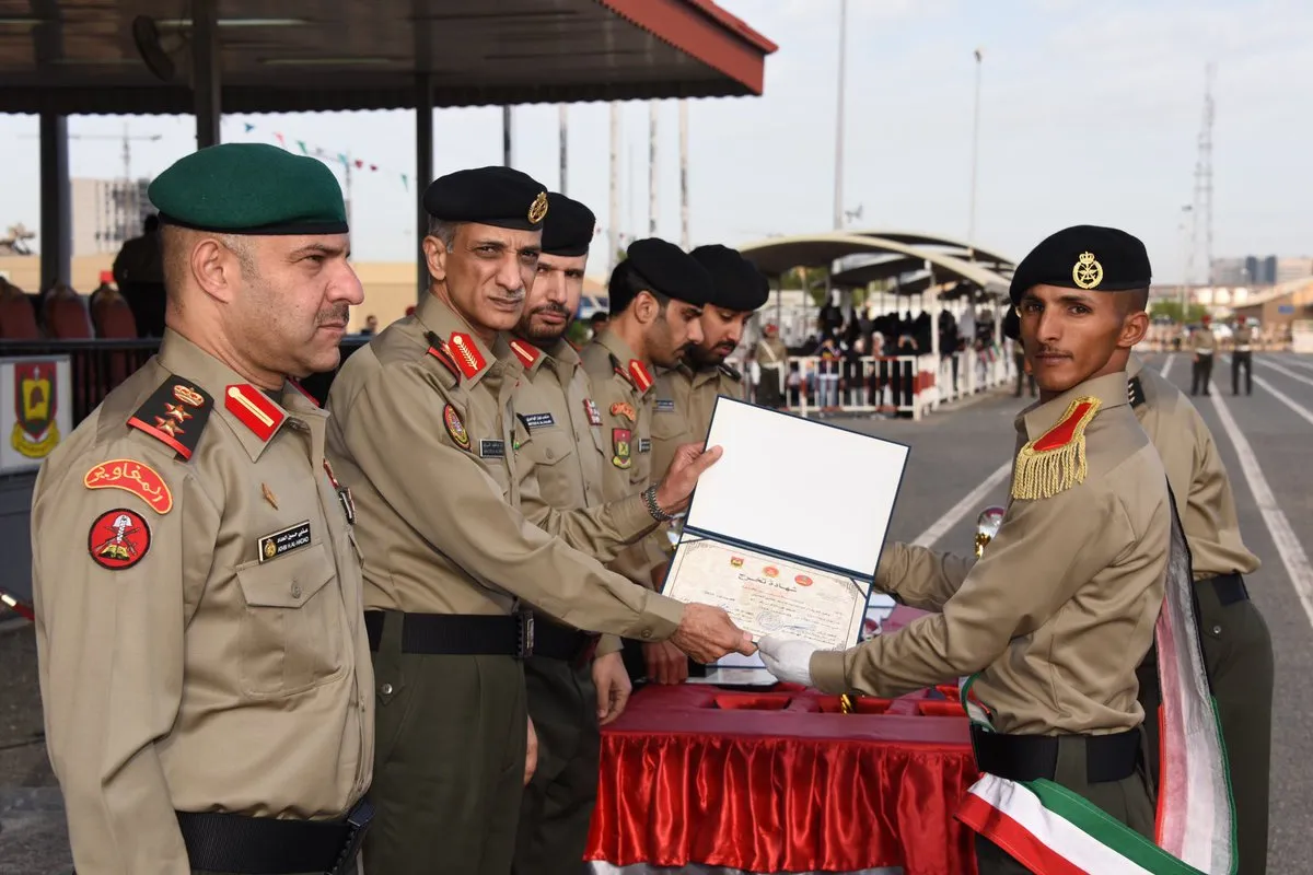 ما هي نسب قبول ضباط الجيش الكويتي