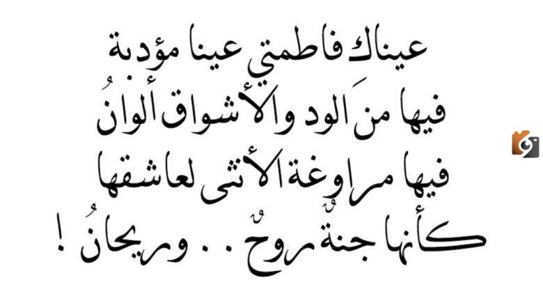 ابيات شعريه غزليه بالفصحى