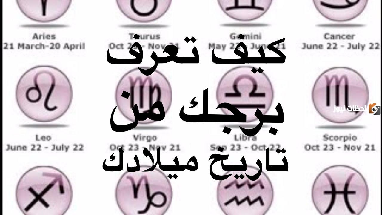 برجك من تاريخ ميلادك