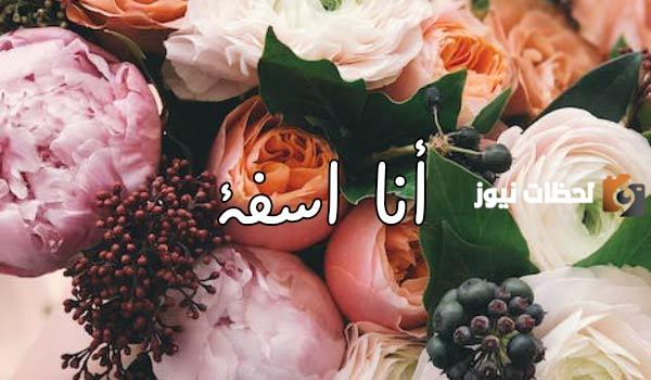 كلام اعتذار جميل