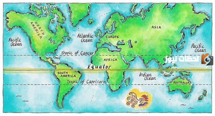 ما هو خط الإستواء والدول التي يمر بها