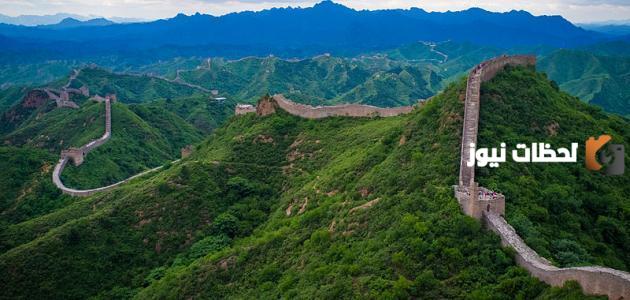 موقع سور الصين العظيم على الخريطة