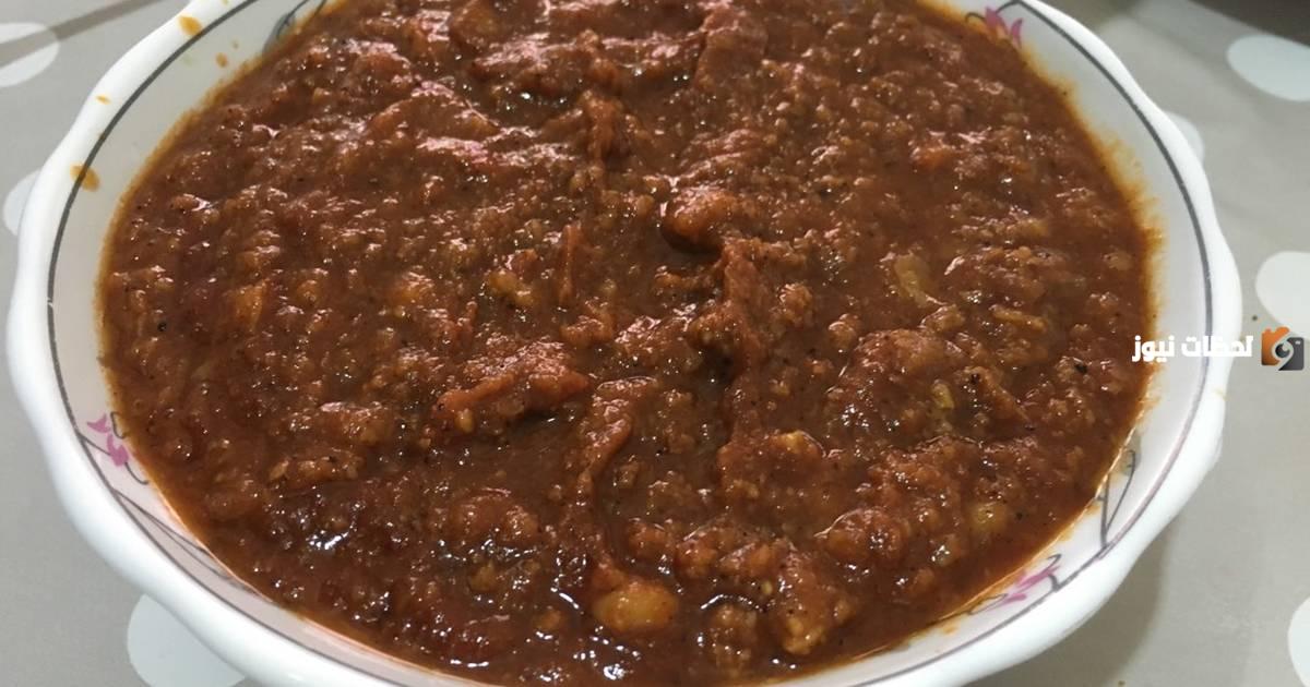 طريقة عمل القيمة العراقية باللحم المفروم