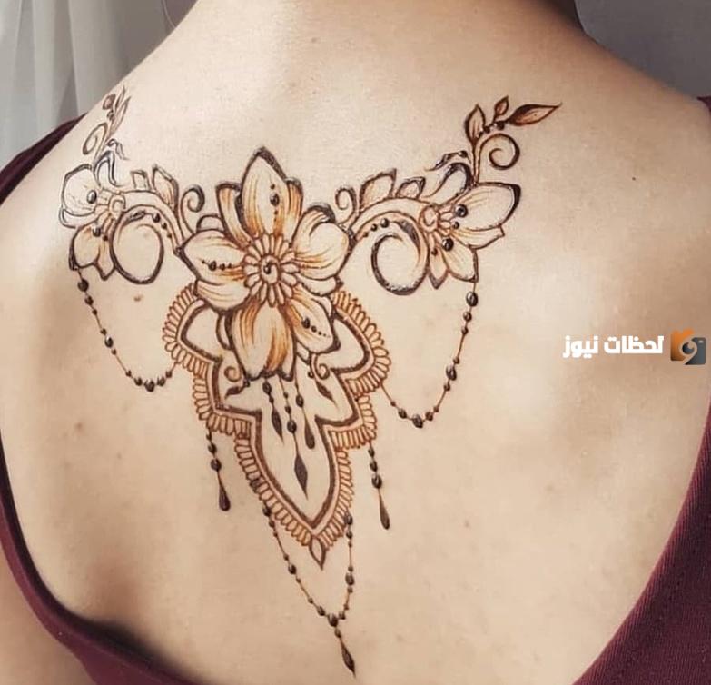 نقش رسومات حنة على الجسم