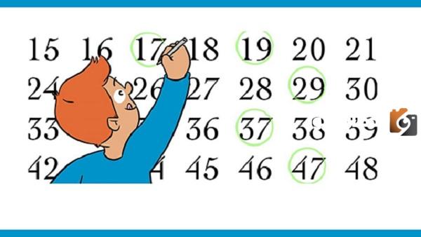 ما هي الأعداد الأولية الأصغر من 100