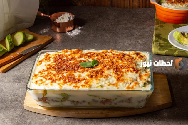 طريقة عمل صينية كوسا بالبشاميل بدون لحمة أو فراخ
