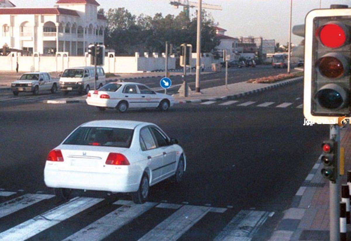 قيمة مخالفة تعدي الإشارة الحمراء