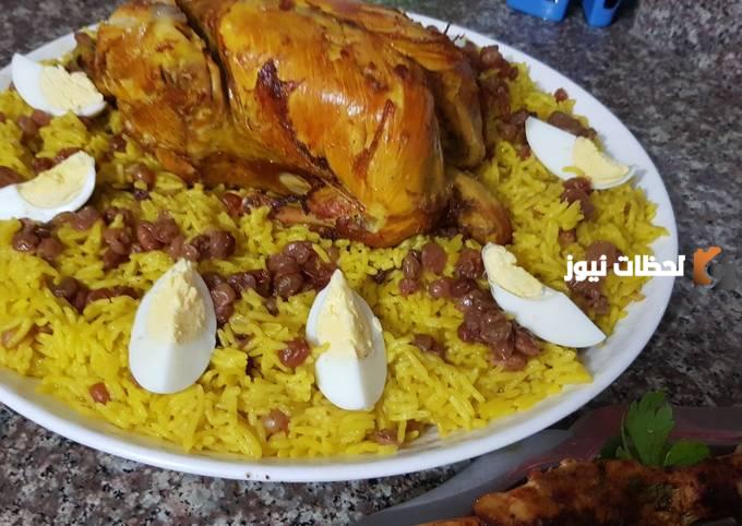  طبق الأرز بالدجاج