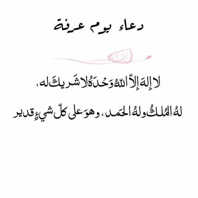 الدعوات في يوم عرفة