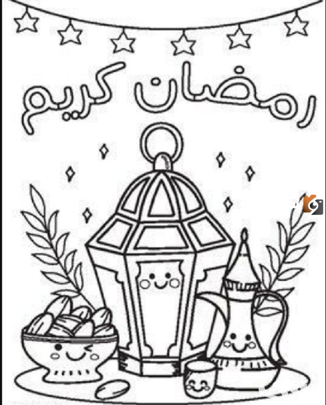 تحميل صور تلوين عن شهر رمضان المبارك