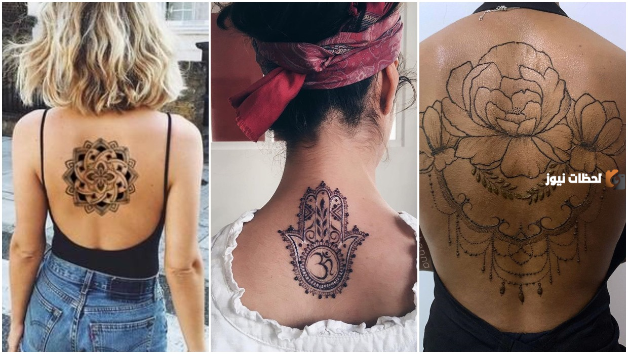 أجمل رسومات حنة على الجسم