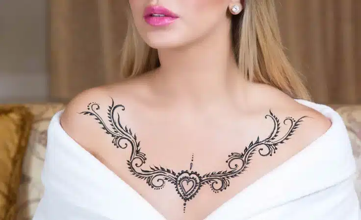 أجمل رسومات حنة على الجسم