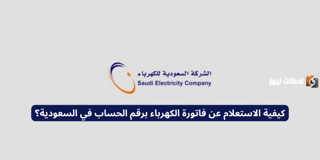 الاستعلام عن فاتورة الكهرباء